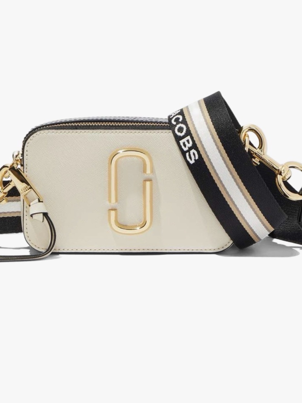 Marc Jacobs The Snapshot Camera Bag Color Block in Cream & Black